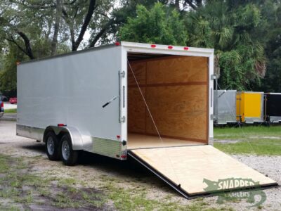 Quality Cargo 7x20 TA Trailer - White, Ramp, Side Door, Extra Height, ATP Wrap - Image 4