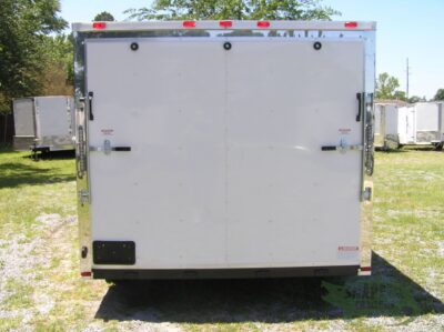 Quality Cargo 8.5x14 TA Trailer - White, Ramp, Side Door, and D-Rings - Image 7