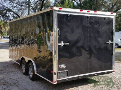 Quality Cargo 8.5x18 TA Trailer - Black, Ramp, Side Door, and D-Rings - Image 4