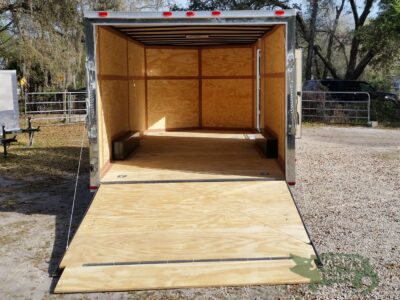 Quality Cargo 8.5x18 TA Trailer - Black, Ramp, Side Door, and D-Rings - Image 5