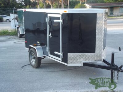 South Georgia Cargo 4x8 SA Trailer - Black, Single Door, Side Door - Image 13