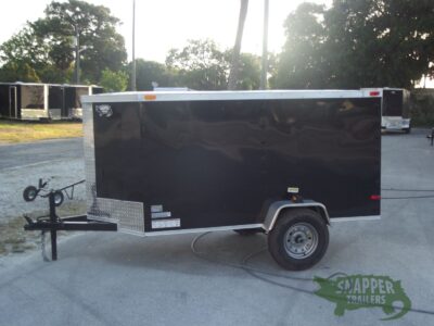 South Georgia Cargo 4x8 SA Trailer - Black, Single Door, Side Door - Image 3