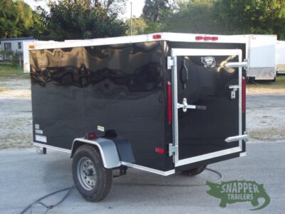 South Georgia Cargo 4x8 SA Trailer - Black, Single Door, Side Door - Image 5
