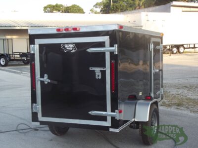 South Georgia Cargo 4x8 SA Trailer - Black, Single Door, Side Door - Image 9