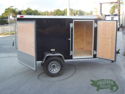 South Georgia Cargo 4x8 SA Trailer - Black, Single Door, Side Door - Image 10