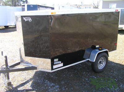 South Georgia Cargo 4x8 SA Trailer - Black, Single Door - Image 2