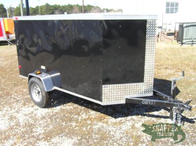 South Georgia Cargo 4x8 SA Trailer - Black, Single Door