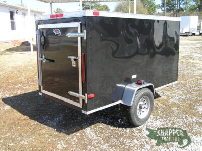 South Georgia Cargo 4x8 SA Trailer - Black, Single Door - Image 5