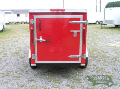 South Georgia Cargo Custom 4x8 SA Trailer - Red, Single Door, Two Side Doors - Image 8