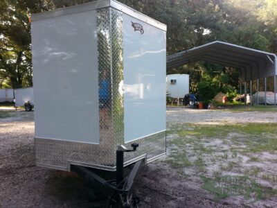 South Georgia Cargo 5x10 SA Trailer - White, Double Doors, Side Door, Side Vents - Image 15