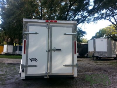 South Georgia Cargo 5x10 SA Trailer - White, Double Doors, Side Door, Side Vents - Image 8