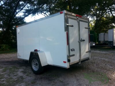 South Georgia Cargo 5x10 SA Trailer - White, Double Doors, Side Door, Side Vents - Image 6