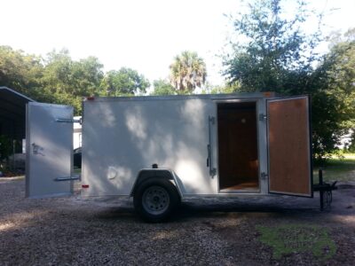 South Georgia Cargo 5x10 SA Trailer - White, Double Doors, Side Door, Side Vents - Image 11
