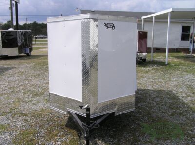 South Georgia Cargo 5x10 SA Trailer - White, Single Barn Door, Side Door - Image 13