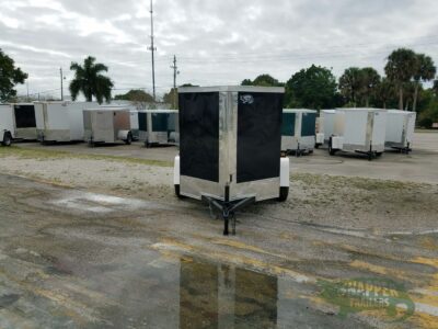 South Georgia Cargo 5x6 SA Trailer - Black, Single Door - Image 14