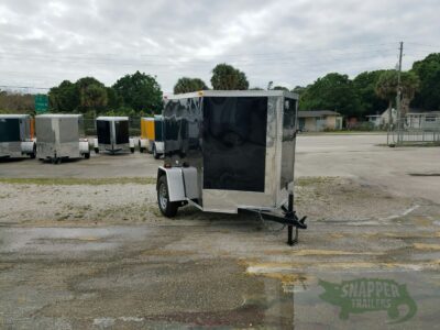 South Georgia Cargo 5x6 SA Trailer - Black, Single Door - Image 2