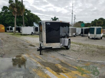 South Georgia Cargo 5x6 SA Trailer - Black, Single Door - Image 13