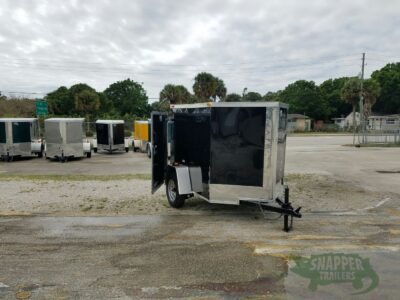 South Georgia Cargo 5x6 SA Trailer - Black, Single Door - Image 12
