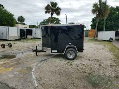 South Georgia Cargo 5x6 SA Trailer - Black, Single Door - Image 3