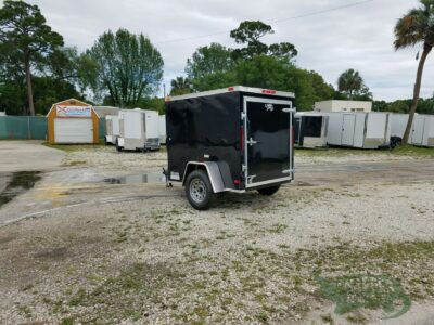 South Georgia Cargo 5x6 SA Trailer - Black, Single Door - Image 5