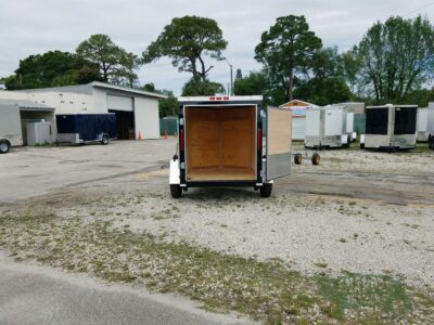 South Georgia Cargo 5x6 SA Trailer - Black, Single Door - Image 6