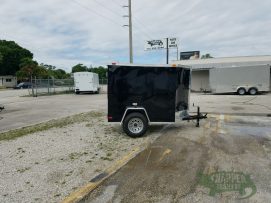 South Georgia Cargo 5x6 SA Trailer - Black, Single Door