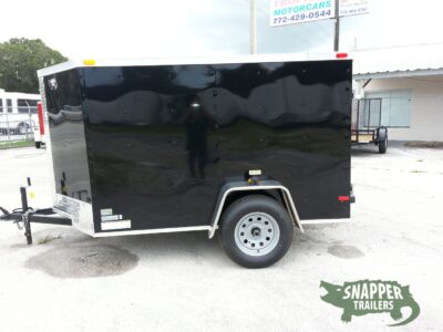 South Georgia Cargo 5x8 SA Trailer - Black, Double Doors, Side Door - Image 2