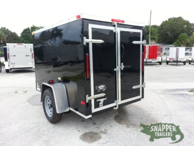 South Georgia Cargo 5x8 SA Trailer - Black, Double Doors, Side Door - Image 4
