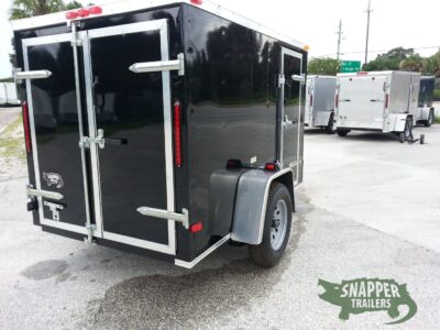 South Georgia Cargo 5x8 SA Trailer - Black, Double Doors, Side Door - Image 8
