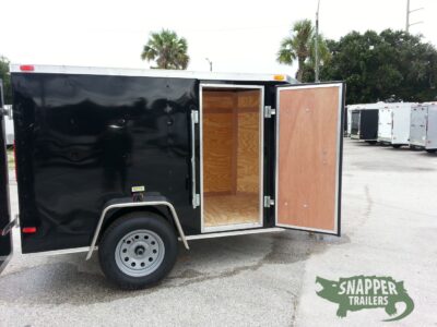 South Georgia Cargo 5x8 SA Trailer - Black, Double Doors, Side Door - Image 9
