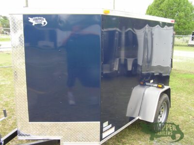 South Georgia Cargo 5x8 SA Trailer - Blue, Ramp, Side Door - Image 2