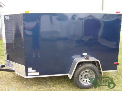 South Georgia Cargo 5x8 SA Trailer - Blue, Ramp, Side Door - Image 3