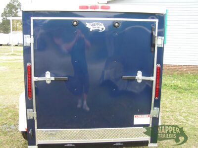 South Georgia Cargo 5x8 SA Trailer - Blue, Ramp, Side Door - Image 7