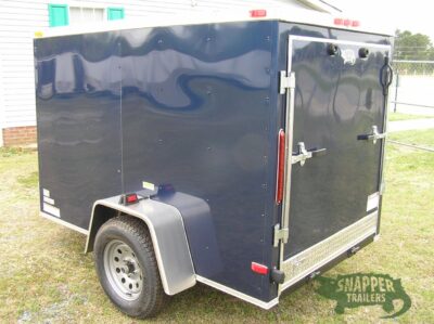 South Georgia Cargo 5x8 SA Trailer - Blue, Ramp, Side Door - Image 5