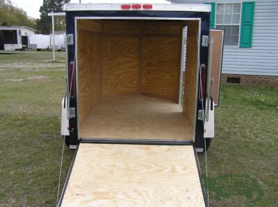 South Georgia Cargo 5x8 SA Trailer - Blue, Ramp, Side Door - Image 6