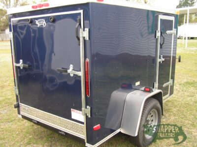 South Georgia Cargo 5x8 SA Trailer - Blue, Ramp, Side Door - Image 9