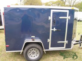 South Georgia Cargo 5x8 SA Trailer - Blue, Ramp, Side Door