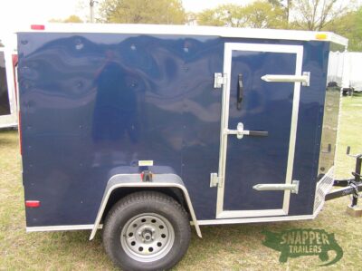 South Georgia Cargo 5x8 SA Trailer - Blue, Ramp, Side Door