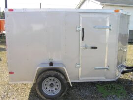 South Georgia Cargo 5x8 SA Trailer - Champagne, Ramp, Side Door