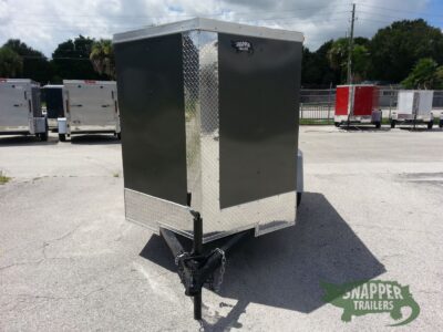 South Georgia Cargo 5x8 SA Trailer - Charcoal Gray, Ramp, Side Door - Image 13