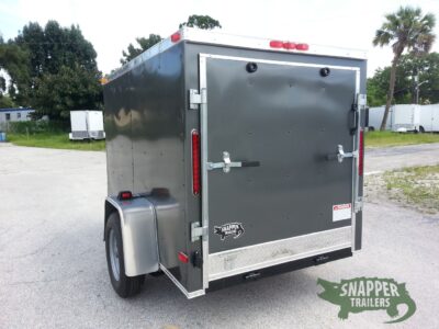 South Georgia Cargo 5x8 SA Trailer - Charcoal Gray, Ramp, Side Door - Image 5