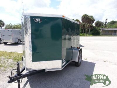South Georgia Cargo 5x8 SA Trailer - Green, Ramp, Side Door - Image 2