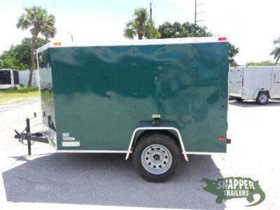 South Georgia Cargo 5x8 SA Trailer - Green, Ramp, Side Door - Image 3