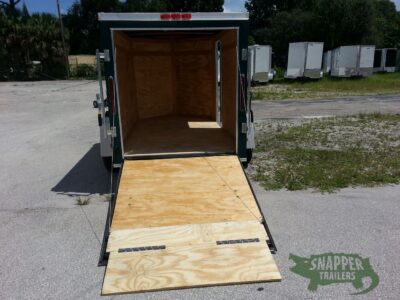 South Georgia Cargo 5x8 SA Trailer - Green, Ramp, Side Door - Image 6