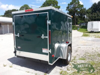 South Georgia Cargo 5x8 SA Trailer - Green, Ramp, Side Door - Image 9