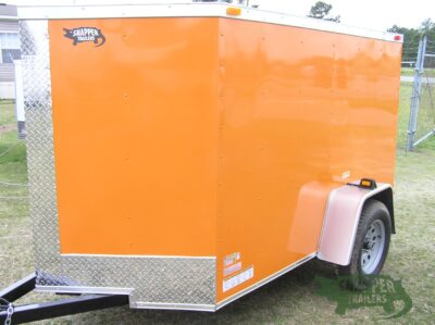 South Georgia Cargo 5x8 SA Trailer - Orange, Ramp, Side Door - Image 2