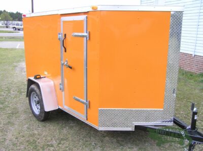 South Georgia Cargo 5x8 SA Trailer - Orange, Ramp, Side Door - Image 13