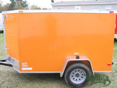 South Georgia Cargo 5x8 SA Trailer - Orange, Ramp, Side Door - Image 3