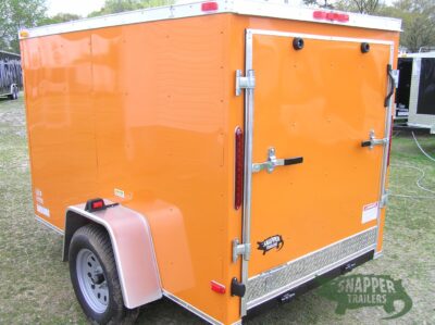 South Georgia Cargo 5x8 SA Trailer - Orange, Ramp, Side Door - Image 5