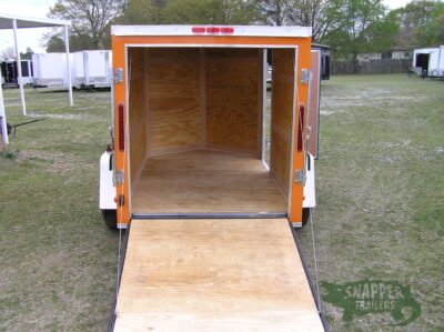 South Georgia Cargo 5x8 SA Trailer - Orange, Ramp, Side Door - Image 6